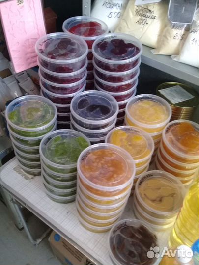 Начики с кусочками фруктов/ повидло