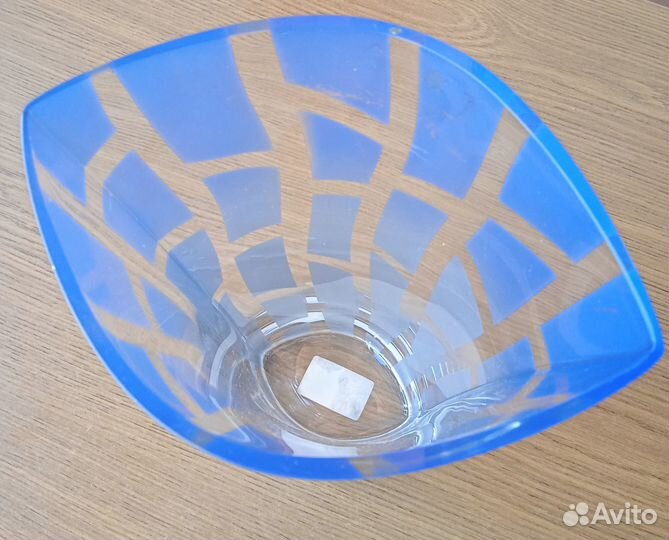 Ваза для цветов «овал»; 25 см. стекло с напылением