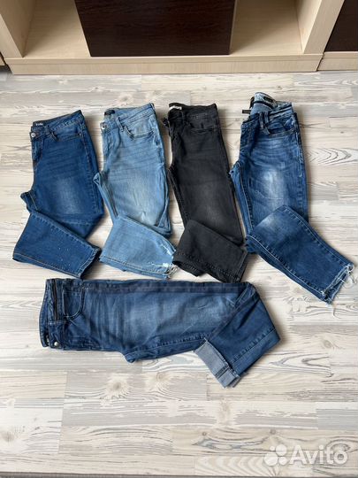 Джинсы скини женские р. 26 Остин, Бершка