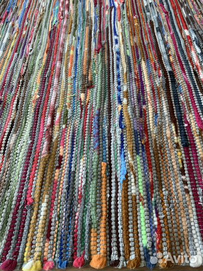 Коврик лоскутный цветной прикроватный / придверный