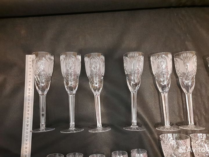 Бокалы на ножке хрустальные СССР