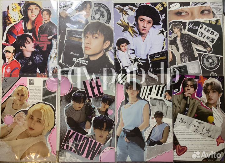 Коллаж/разделитель для биндера А5 k-pop