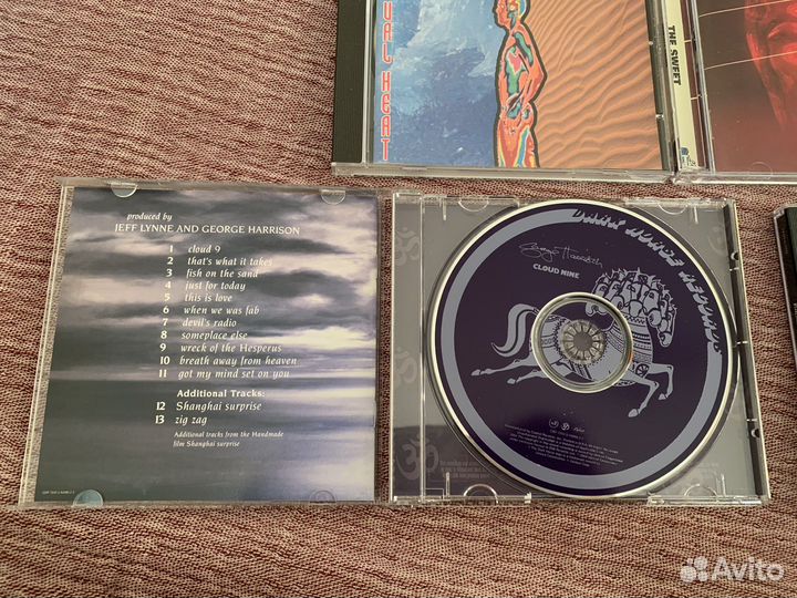 CD диски Pink Floyd, George Harrison и др