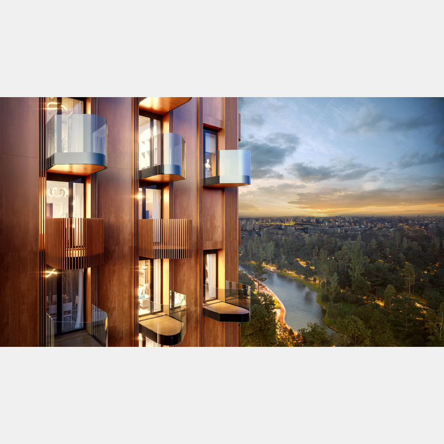 1-к. квартира, 54,4 м², 15/23 эт.