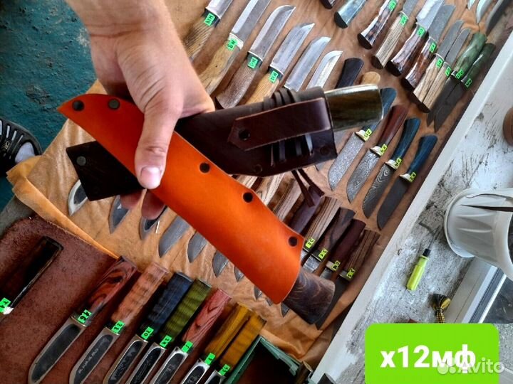 М818 Самодельный нож из красного дерева