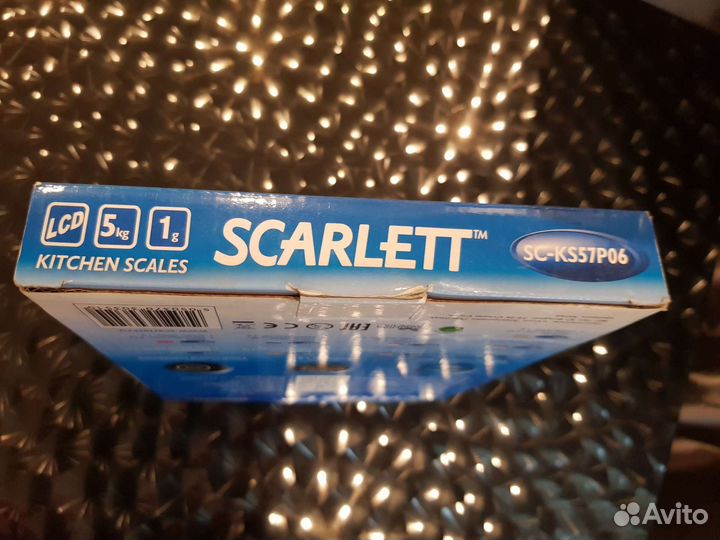 Весы кухонные sc-ks57p06 scarlett