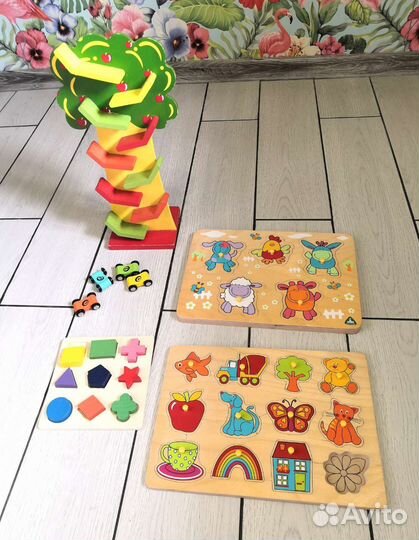 Развивающие деревянные игрушки