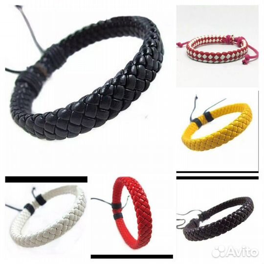 Унисекс кожаный Браслеты