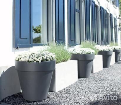Уличные кашпо. Прямоугольные кашпо. Кашпо куб