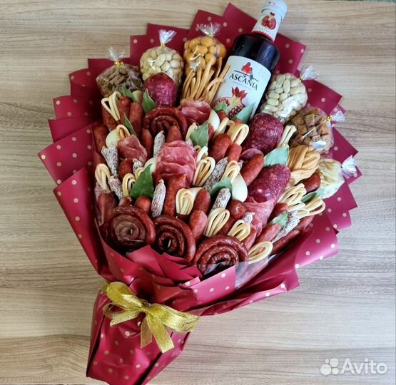 Мужские мясные букеты