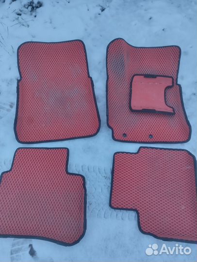 Ева коврики с бортом на киа рио