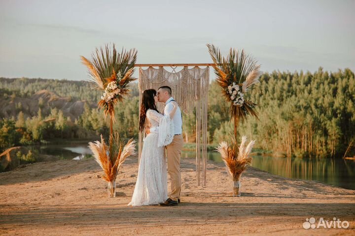 Свадебная арка макраме