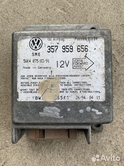 Блок управления Airbag srs Volkswagen Passat b4