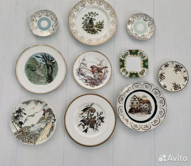 Тарелки декоративные. Фарфор. Англия