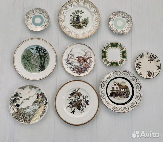 Тарелки декоративные. Фарфор. Англия