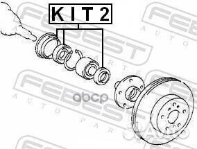 Сальник ступичный ремкомплект KIT2 Febest