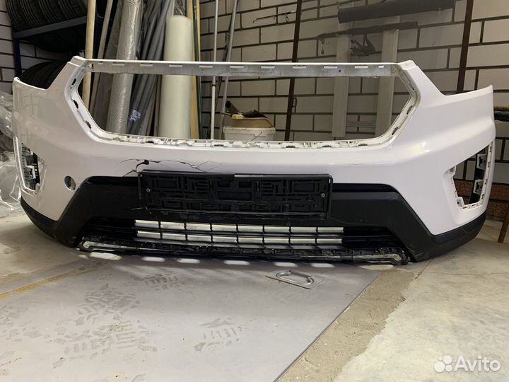 Бампер передний hyundai creta крета белый