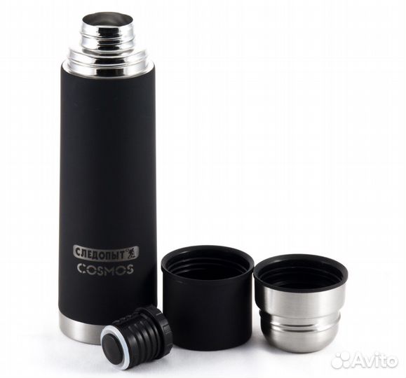 Термос вакуумный с двойной крышкой cosmos 0.5л