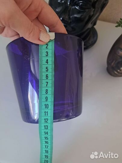 Кашпо стеклянное