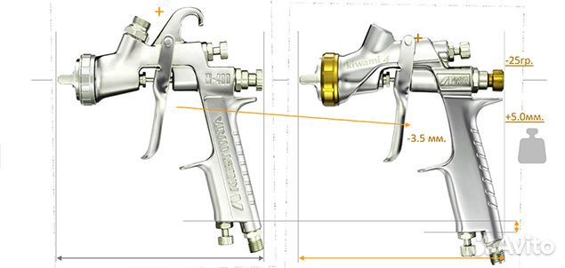Краскопульт anest iwata kiwami4 NEW W-400 WBX