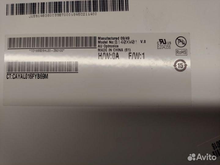 Матрица b140xw01 v.8