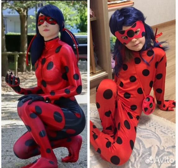 Костюм Леди Баг детский + взрослый Family look
