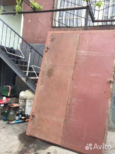 Ворота гаражные металлические бу