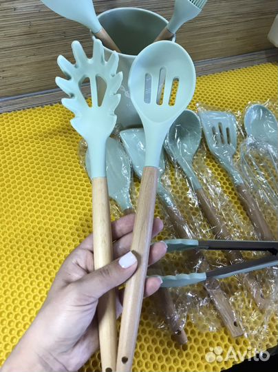 Набор кухонных принадлежностей+Подставка