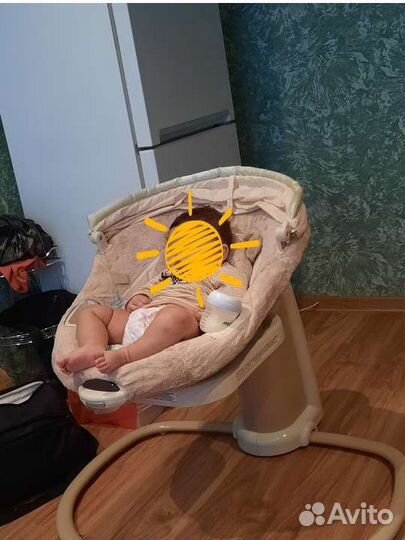 Детские электронные качели graco