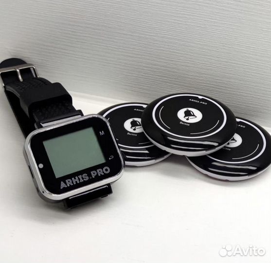 Кнопка вызова и часы пейджер официанту персоналу