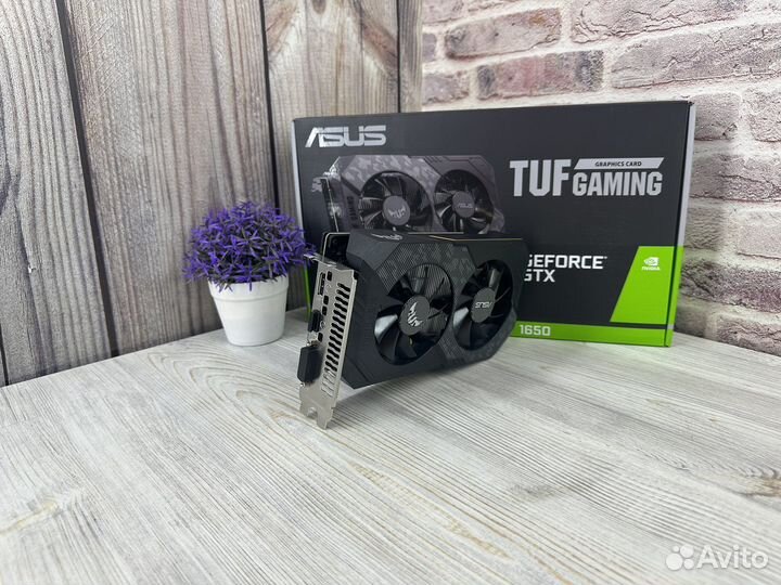 Видеокарта asus TUF Gaming GTX 1650 4gb gddr6