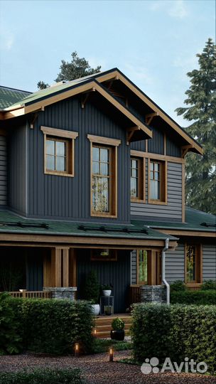 Готовый каркасный дом