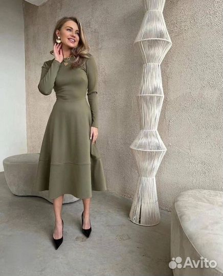 Платье женское хаки