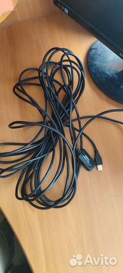 Кабель usb папа / мама 10 метров