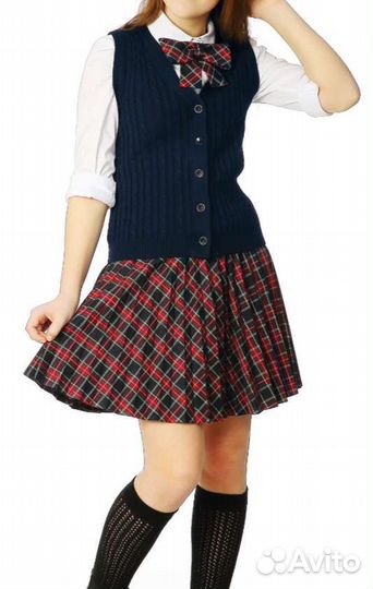 Жилет школьный косы на пуговицах