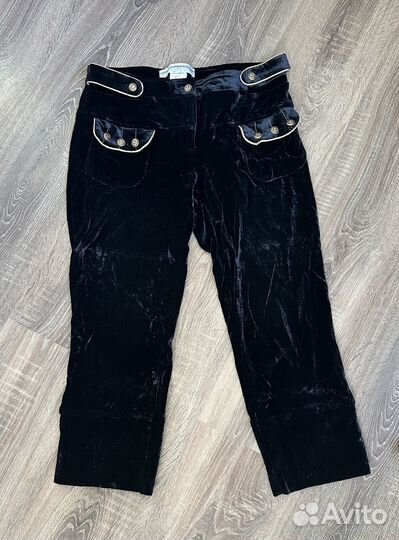 Брюки укороченые велюр