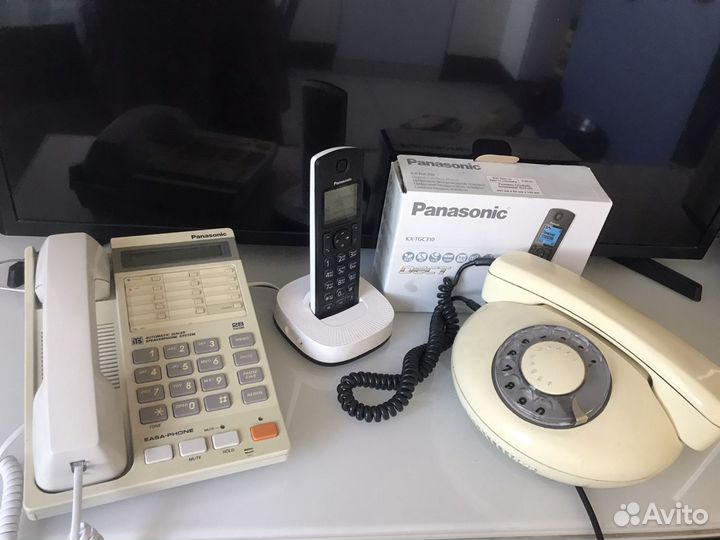 Чехословакия телефон Tesla/Panasonic радиотелефон