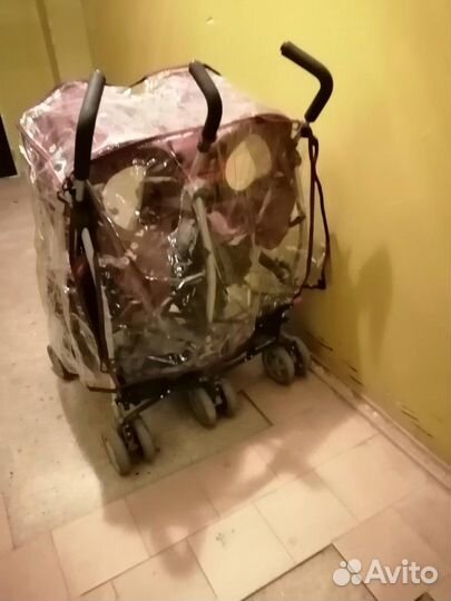 Коляска трость для двойняшек