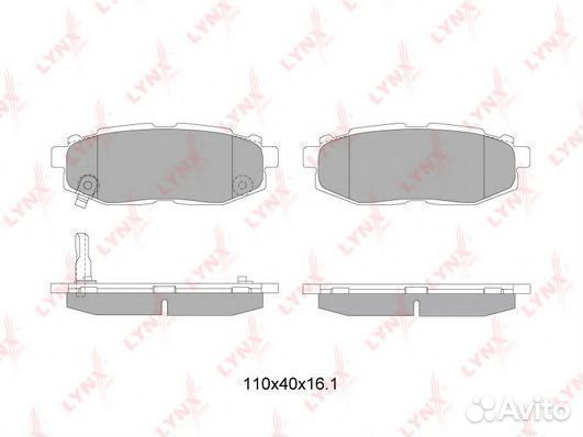 Комплект тормозных колодок BD7114 lynxauto