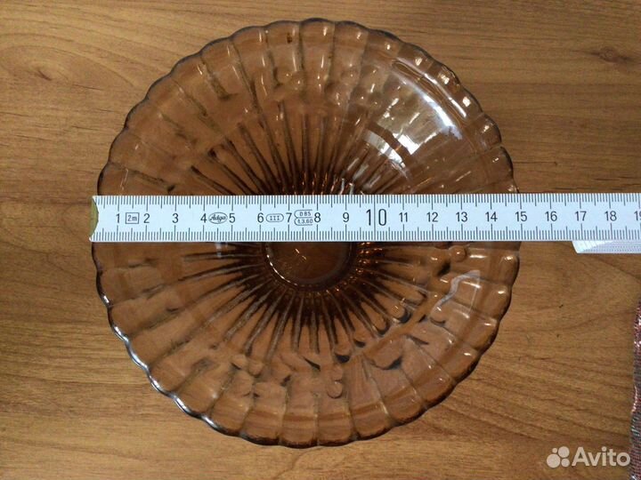 Вазочка зелёное стекло