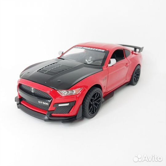 Машина металлическая Ford Mustang GT500 красная