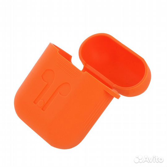 Чехол Силиконовый Для AirPods, Оранжевый