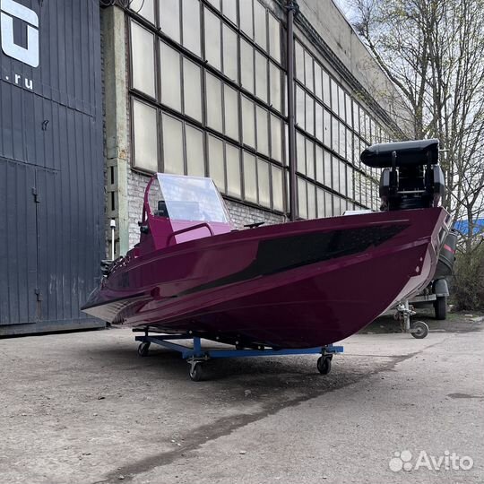 Консольная алюминиевая лодка BRO 4.2 полный фарш