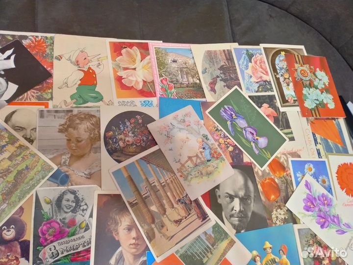 Открытки СССР. 1500 штук. В коллекцию. Оптом