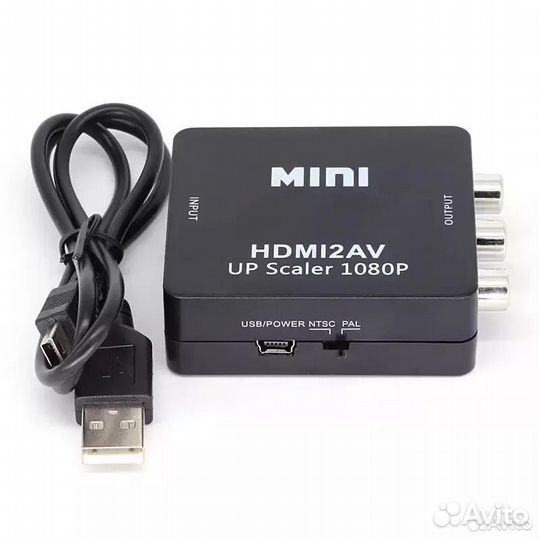 Адаптер Hdmi RCA (тюльпаны) переходник