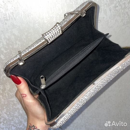 Клатч женский со стразами