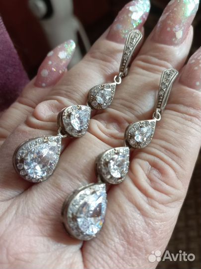 Серебряные серьги СССР