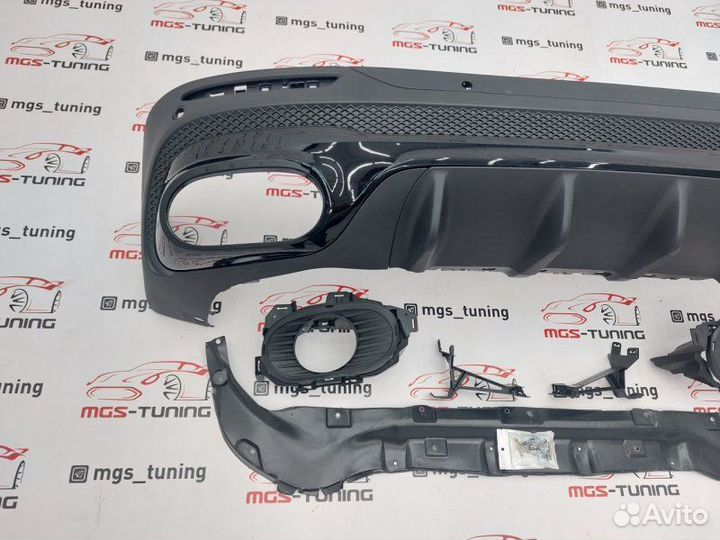 Диффузор 35 AMG черный Mercedes GLB X247