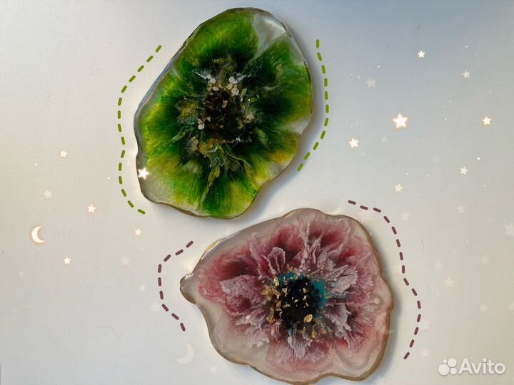 Подстаканники из эпоксидной смолы