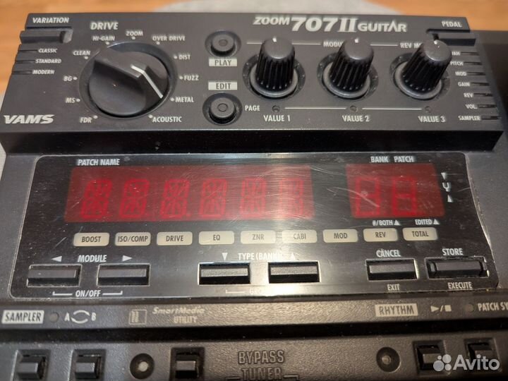 Гитарный процессор zoom 707